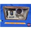 Image 4 : Marconi Model 146 Table Top Wood Box Radio (Un-Tested / No Battery) (9"H x 15-1/4"W x 7-3/4"D) (SEE 
