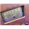 Image 7 : Marconi Model 146 Table Top Wood Box Radio (Un-Tested / No Battery) (9"H x 15-1/4"W x 7-3/4"D) (SEE 