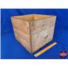 Image 2 : Wood Crate Butter Box "Canadian Butter" (11-3/4"H x 13-1/2"W x 13-1/2"D) (SEE PICS!)