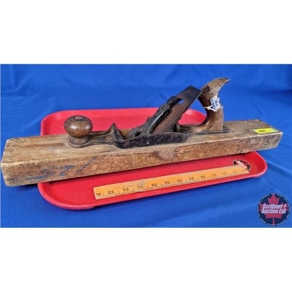 Stanley Wood Plane (6-1/2"H x 22-1/4"W x 3"D) (SEE PICS!)