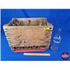 Image 2 : Coca-Cola Wood Bottle Crate w/12 Bottles (12-1/2"H x 18"W x 12-1/2"D) (SEE PICS!)