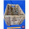 Image 4 : Coca-Cola Wood Bottle Crate w/12 Bottles (12-1/2"H x 18"W x 12-1/2"D) (SEE PICS!)