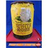 Image 1 : "WHITE ROSE" Motor Oil Pail (Bottom Embossed "Toronto-Montreal 24-5-46") (16"H x 11"Dia) (SEE PICS!)