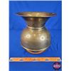 Image 3 : Brass Spittoon "5 Cent CIGARS" (10"H x 9"Dia) (SEE PICS!)