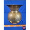 Image 4 : Brass Spittoon "5 Cent CIGARS" (10"H x 9"Dia) (SEE PICS!)