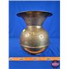 Image 5 : Brass Spittoon "5 Cent CIGARS" (10"H x 9"Dia) (SEE PICS!)
