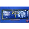 Image 1 : Ford V8 Endgate ~ Painted & Converted Wall Hanging Sign with Plywood Back (13"H x 35-3/4"W) (SEE PIC