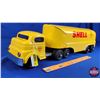 Image 1 : SHELL TANKER - Custom Restoration (Truck "Structo" & Tanker "Nylint" Trailer Toy) (7"H x 28"W x 6"D)