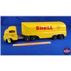 Image 2 : SHELL TANKER - Custom Restoration (Truck "Structo" & Tanker "Nylint" Trailer Toy) (7"H x 28"W x 6"D)