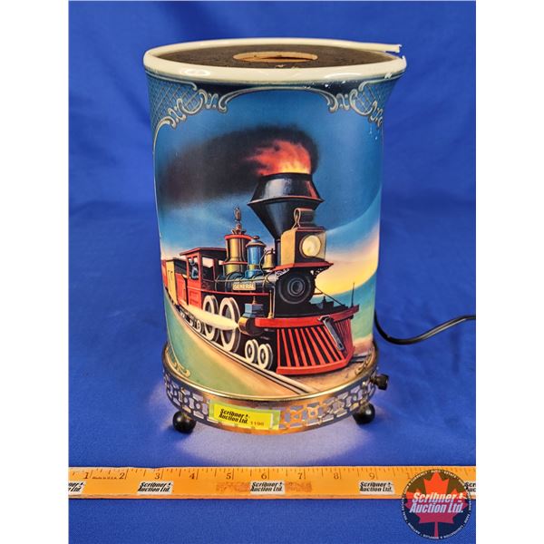 Motion Lamp - Locomotive (Econolite) 1956 (11"H x 7"Dia) (Note: Some Damage to Shell Top) (SEE PICS