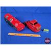 Image 8 : B/A TANKER "Marx" (Truck & Tanker Trailer Toy) (4-1/4"H x 18-1/2"W x 3-1/2"D) (SEE PICS!)