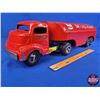 Image 1 : "Mobiloil" "Smith-Miller" TANKER "Smitty Toys" (Truck & Tanker Trailer Toy) (6"H x 22"W x 6"D) (SEE 