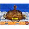 Image 1 : ALTA Glass Amber Covered Butter Dish (5"H x 9"Dia) (SEE PICS!)