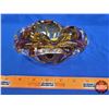 Image 4 : ALTA Glass Amber Cigar Ashtray (3-1/2"H x 6"Dia) (SEE PICS!)