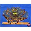 Image 4 : ALTA Glass Amber Cigar Ashtray (4"H x 11-1/2"Dia) (SEE PICS!)