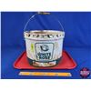Image 1 : "WHITE ROSE" Pail (9-1/2"H x 12"Dia) (SEE PICS!)