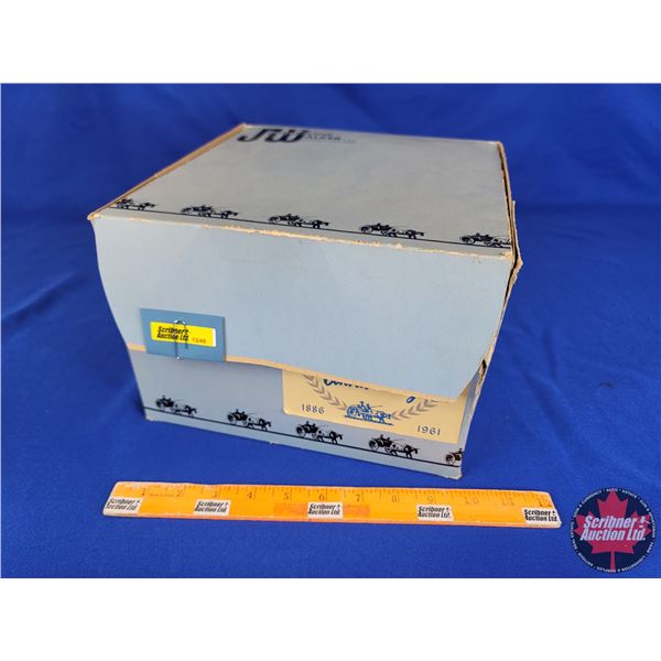 "JW Johnstone Walker" Hat Box "75th Anniversary" Label (7-1/4"H x 10-1/4"W x 10-1/4"D) (SEE PICS!)