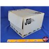 Image 5 : "JW Johnstone Walker" Hat Box "75th Anniversary" Label (7-1/4"H x 10-1/4"W x 10-1/4"D) (SEE PICS!)