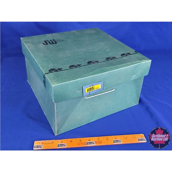 "JW Johnstone Walker" Hat Box (7-1/2"H x 12-1/4"W x 12-1/4"D) (SEE PICS!)