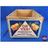 Image 5 : Wood Fruit Crate "OH YES!" BARTLETT PEARS (9"H x 19-1/2"W x 12"D) (SEE PICS!)