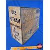 Image 7 : Store Display Storage Cabinet "PUTNAM FADELESS DYES-TINTS" (14-3/4"H x 18-3/4"W x 6-1/4"D) (SEE PICS