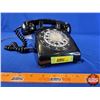 Image 2 : Desktop Rotary Phone (Black) (Northern Telecom Patented 1968-1970) (5" x 8"W x 9"D) (SEE PICS!)
