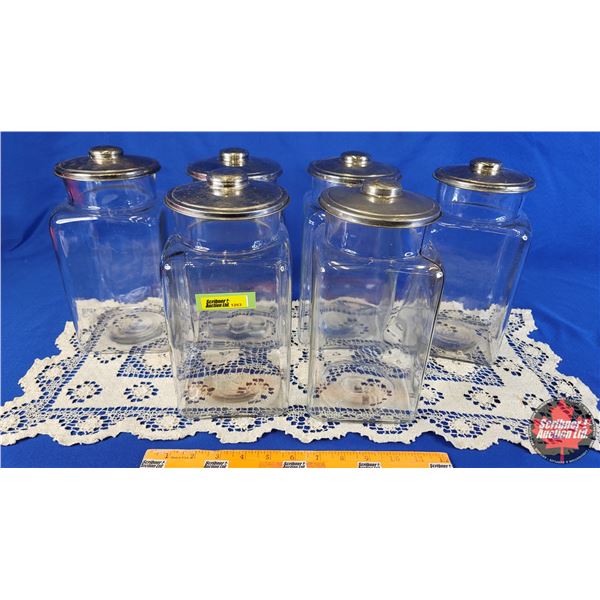 Store Product Display Canisters (10-1/4"H x 4-3/4"W x 4-3/4"D) (SEE PICS!)