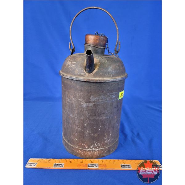 CPR Antique Oil Can (12"H x 6-3/4"Dia) (SEE PICS!)