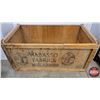 Image 2 : WABASSO FABRICS Wood Crate "Made in Canada" (18"H x 33"W x 22"D) (SEE PICS!)