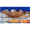 Image 3 : Décor Ruffle Edge Candy Bowls (2) Carnival Glass - Iridized (Largest 9") (SEE PICS!)