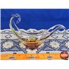 Image 4 : Chalet Glass Style Décor Bowl (7"H x 8-1/2"W x 3"D) (SEE PICS!)