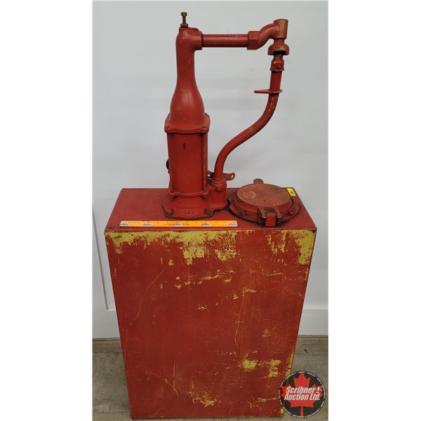 "G&B" Gilbert & Barker Service Station Oil Lubester (53"H x 10"W x 22"D Total) (SEE PICS!)