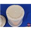 Image 10 : Medalta Crock with Lid 1/4 Gallon (5-1/2"H x 5"Dia) (SEE PICS!)