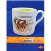 Image 1 : Medalta Potteries Nursery Rhyme Mug "The Sheep's in the Meadow The Cow's in the Corn" (3"H x 3"Dia) 