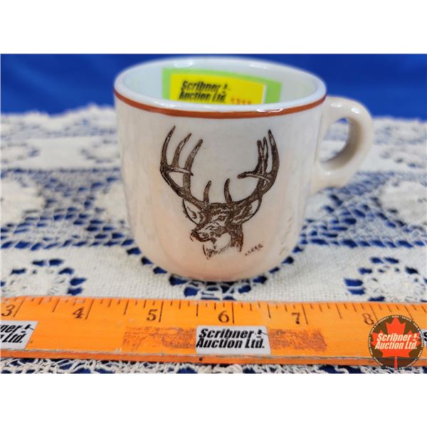 Medalta Mug "Mountain Trails Canadian Western Art Specialties by Medalta" (3"H x 3"Dia) (SEE PICS!)