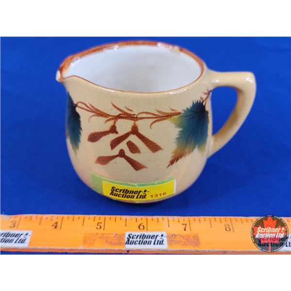 Medalta Potteries Creamer "Compliments of The S.A.F.E. Limited" "We Recommend OGILVIE'S ROYAL HOUSEH