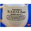 Image 6 : Medalta Potteries Creamer "Compliments of The S.A.F.E. Limited" "We Recommend OGILVIE'S ROYAL HOUSEH