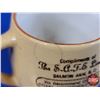 Image 7 : Medalta Potteries Creamer "Compliments of The S.A.F.E. Limited" "We Recommend OGILVIE'S ROYAL HOUSEH
