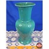 Image 6 : Medalta Potteries Vase (Green) (14"H) (Note: Painted Chips) (SEE PICS!)