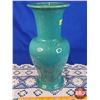 Image 7 : Medalta Potteries Vase (Green) (14"H) (Note: Painted Chips) (SEE PICS!)