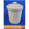 Image 4 : Medalta Potteries Crock with Lid 1/4 Gallon (Measures with Lid 6-1/2"H x 5-1/4"Dia) (SEE PICS!)