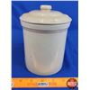 Image 5 : Medalta Potteries Crock with Lid 1/4 Gallon (Measures with Lid 6-1/2"H x 5-1/4"Dia) (SEE PICS!)