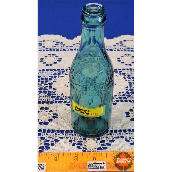 Coca-Cola Blue Bottle (c.1920's) (8"H) (SEE PICS!)