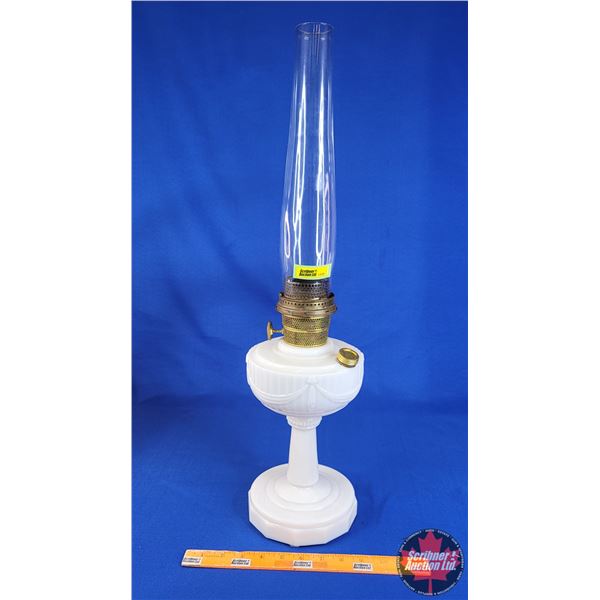 Aladdin Oil Lamp - Lincoln Drape - Model B (26"H Total) (SEE PICS!)