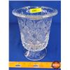 Image 1 : Crystal Pedestal Hurricane Vase (9"H) (SEE PICS!)