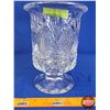 Image 4 : Crystal Pedestal Hurricane Vase (9"H) (SEE PICS!)