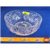 Image 1 : Crystal Pinwheel Footed Fruit Bowl (4-1/4"H x 8-3/4"Dia) (SEE PICS!)