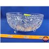 Image 2 : Crystal Pinwheel Footed Fruit Bowl (4-1/4"H x 8-3/4"Dia) (SEE PICS!)