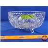 Image 5 : Crystal Pinwheel Footed Fruit Bowl (4-1/4"H x 8-3/4"Dia) (SEE PICS!)