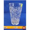 Image 3 : Crystal Clear Glass Etched Vase (7"H) (SEE PICS!)